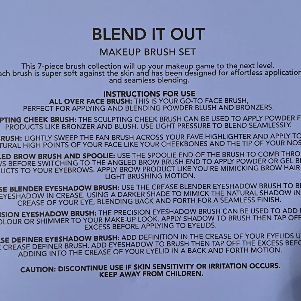 Blending Make Up‎ Brushes. (2 sets / 7 brushes in a set) (NEW) (h/x)